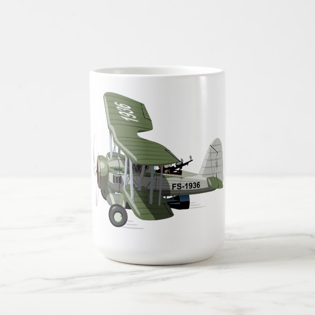 Caneca De Café Avião retrógrado de animação (Centro)