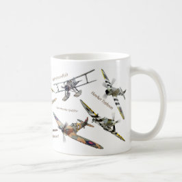 Caneca De Café Aviation Art mug "A British fighters"