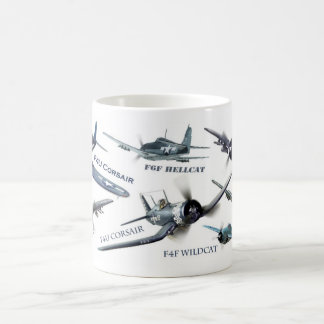 Caneca De Café Aviation Art Mug " American warplane of WWII"
