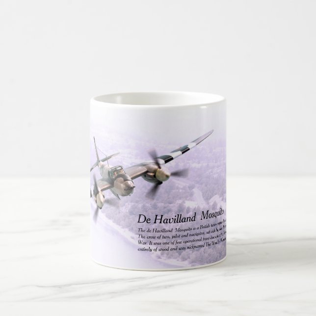 Caneca De Café Aviation Art Mug "De Havilland Mosquito" (Centro)