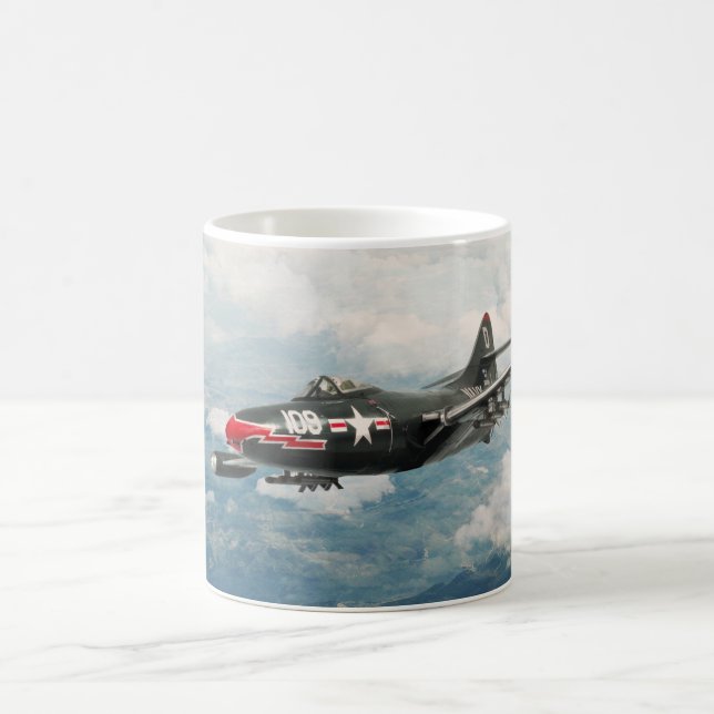 Caneca De Café Aviation Art Mug "F9F Panther" (Centro)