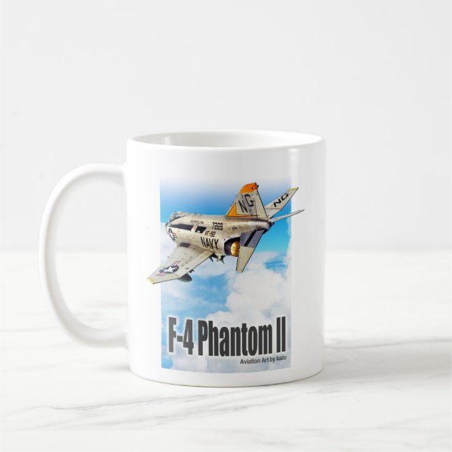 Caneca De Café Aviation Art Mug "F-4 Phantom II" (Esquerda)