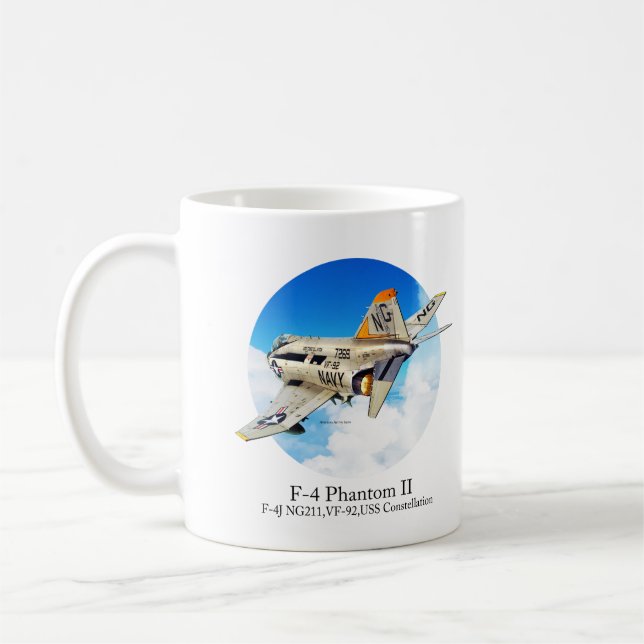 Caneca De Café Aviation Art Mug "F-4 Phantom II" (Esquerda)