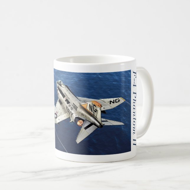 Caneca De Café Aviation Art Mug "F-4 Phantom II" (Frente Esquerda)