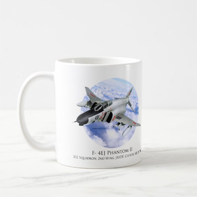 Caneca De Café Aviation Art Mug "F- 4EJ Phantom II" (Esquerda)