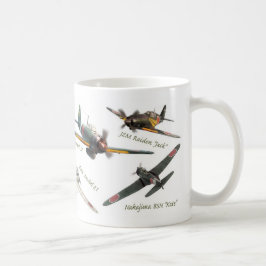 Caneca De Café Aviation Art Mug "Japanese warplane of WWII"