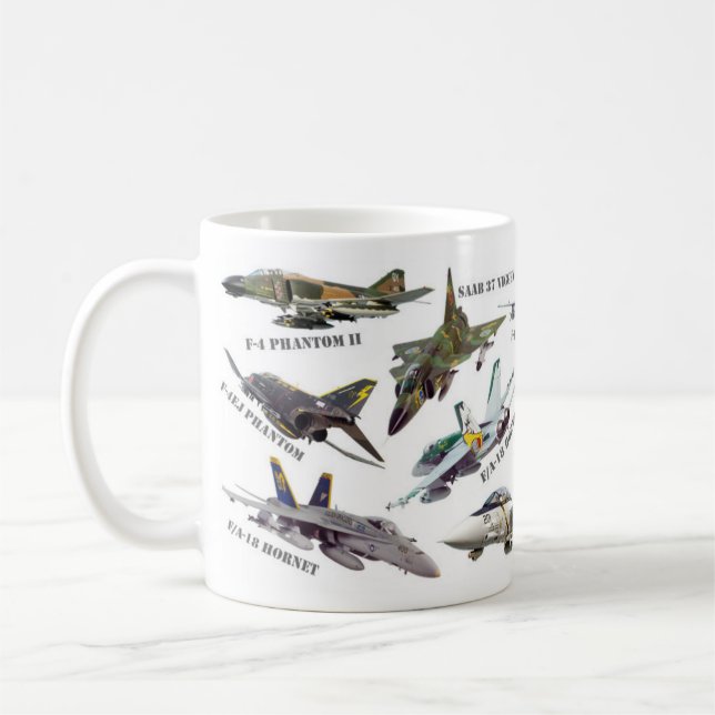 Caneca De Café Aviation Art mug "Jet fighter" (Esquerda)