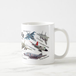 Caneca De Café Aviation Art mug "Jet fighter"ジェット戦闘機のマグカップ