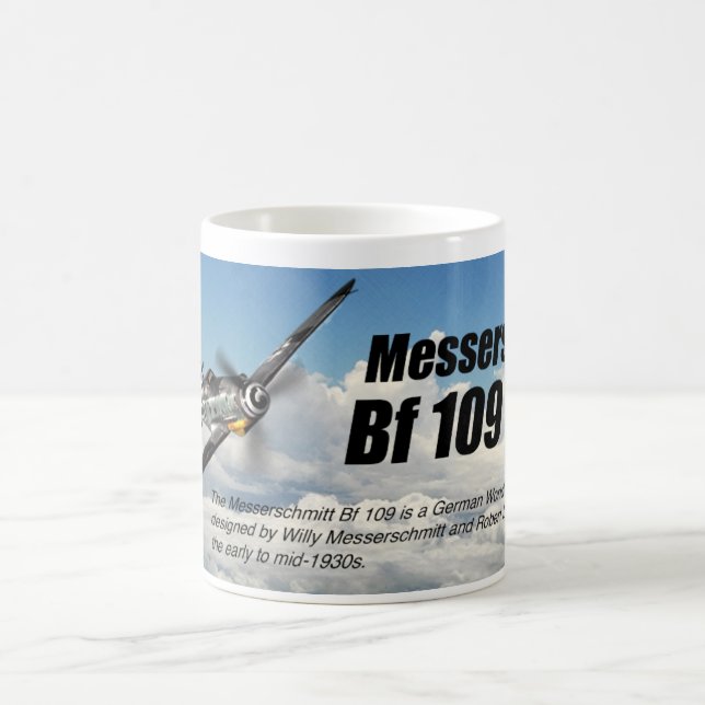 Caneca De Café Aviation Art mug "Messerschmitt Bf 109" (Centro)