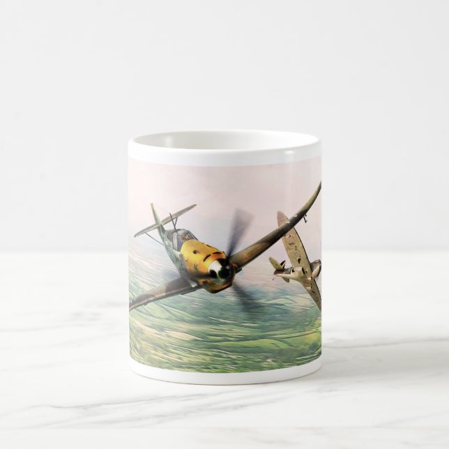 Caneca De Café Aviation Art mug "Messerschmitt Bf 109" (Centro)