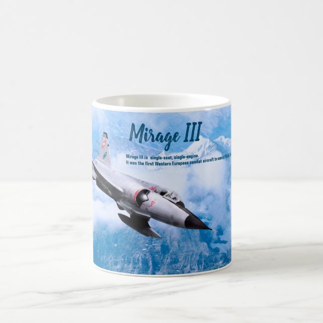 Caneca De Café Aviation Art Mug "Mirage III " (Centro)