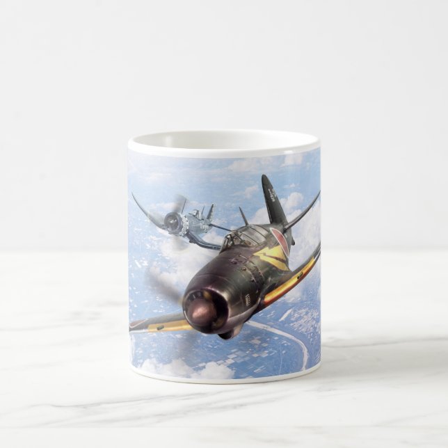 Caneca De Café Aviation Art mug "Mitsubishi J2M Raiden"Jack" (Centro)
