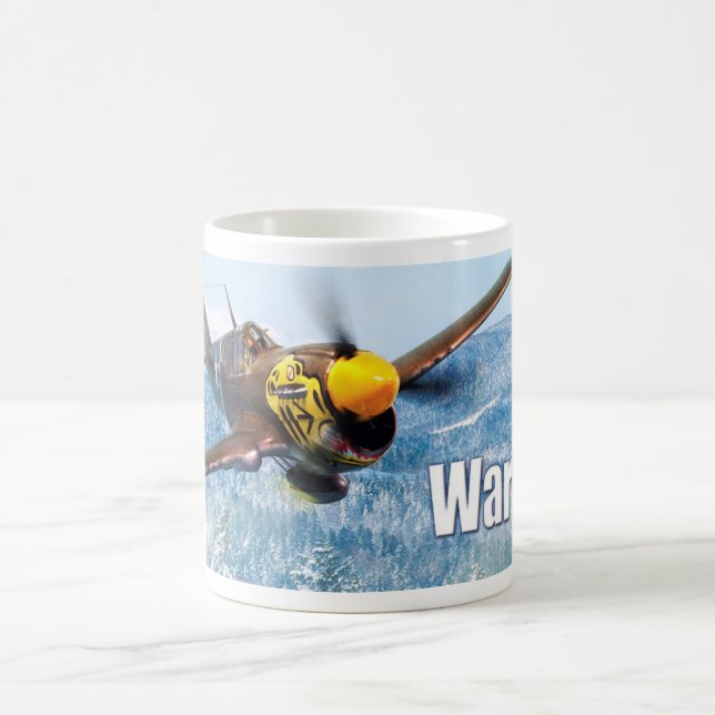 Caneca De Café Aviation Art mug "P-40 Warhawk" (Centro)