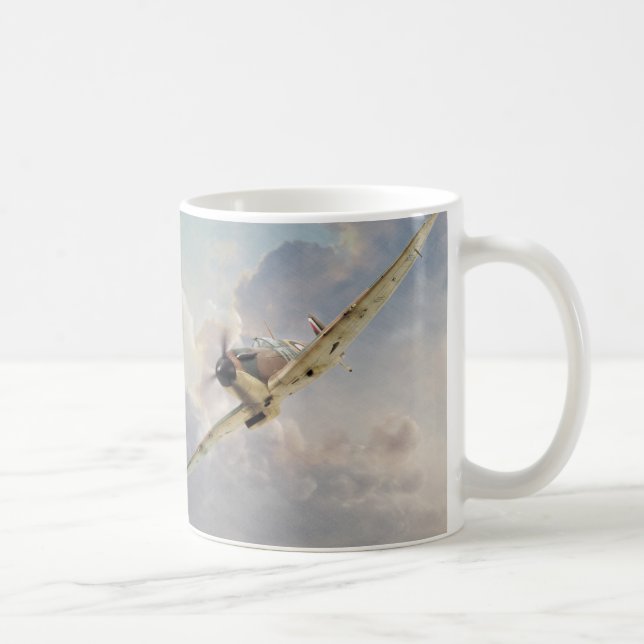 Caneca De Café Aviation art mug "Spitfire" (Direita)