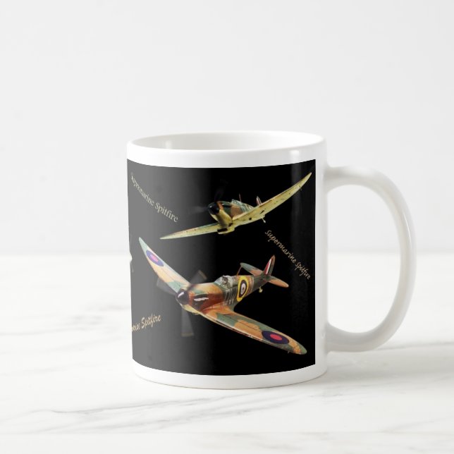 Caneca De Café Aviation Art Mug "Supermarine Spitfire" (Direita)