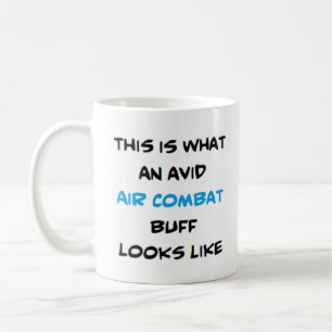 Caneca De Café ávido buff de combate aéreo