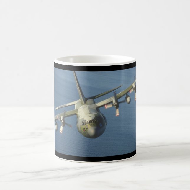 Caneca De Café Aviões de C-130 Hercules Transport_Military (Centro)
