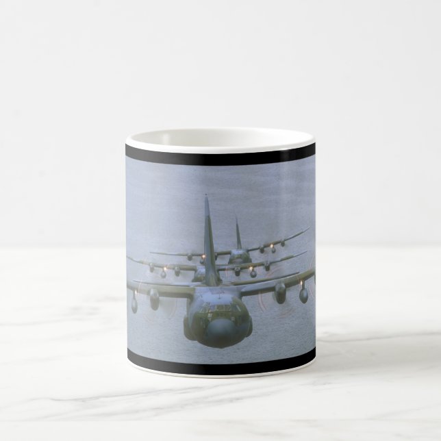 Caneca De Café Aviões de C-130 Hercules Transports_Military (Centro)