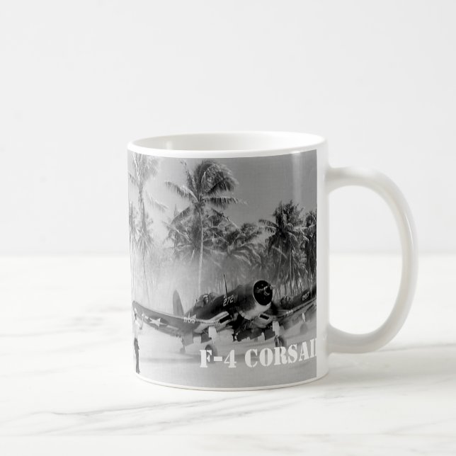 CANECA DE CAFÉ AVIÕES DE LUTADOR F-4 DO CORSÁRIO (Direita)