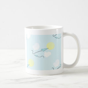 Caneca De Café aviões de papel