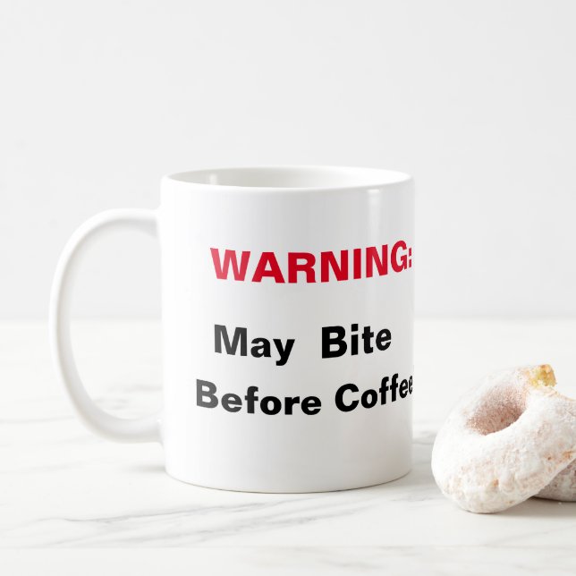 CANECA DE CAFÉ AVISO (Com Donut)