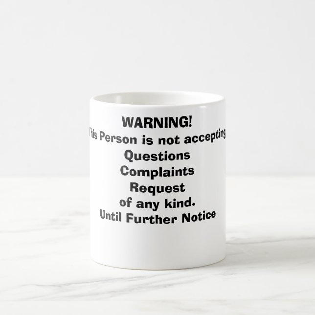 CANECA DE CAFÉ AVISO! (Centro)