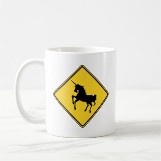 Caneca De Café Aviso ao Unicorns Coffee Mug
