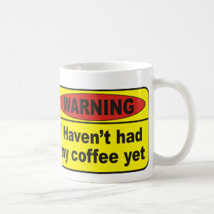 Caneca De Café Aviso - café