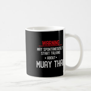 Caneca De Café Aviso engraçado de Muay Thai - Nak Muay, Gif de Ki