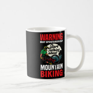 Caneca De Café Aviso Eu Posso Começar a Falar Sobre Ciclismo de M