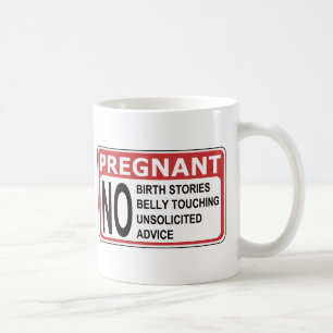 CANECA DE CAFÉ AVISO GRÁVIDO