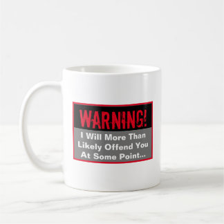 Caneca De Café Aviso Ofensivo Coffee Mug