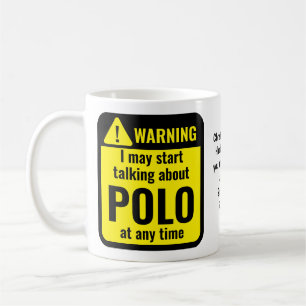 Caneca De Café Aviso Pessoal Divertido Polo