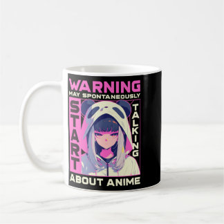 Caneca De Café Aviso Pode Começar a Falar Espontaneamente Sobre