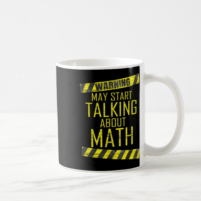 Caneca De Café Aviso Pode Começar a Falar Sobre Homens Professore (Direita)