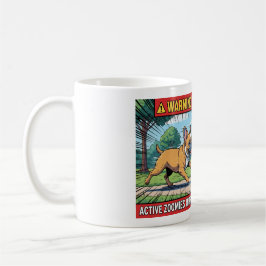 Caneca De Café Aviso Zoomies Ativos Bulldog Francês Cachorro Engr