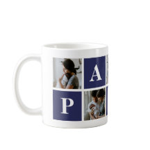 Avô 5 Foto Colagem Papa Mug