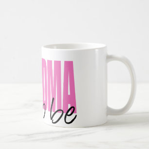Caneca De Café Avó a ser (pia batismal cor-de-rosa do bloco)