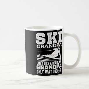 Caneca De Café Avô Avozinho Engraçado Esquiando Citação Legal 