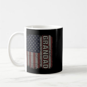 Caneca De Café Avô Bandeira Americana Vintage Dia dos Pais 4 De