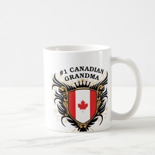 Caneca De Café Avó canadense do número um