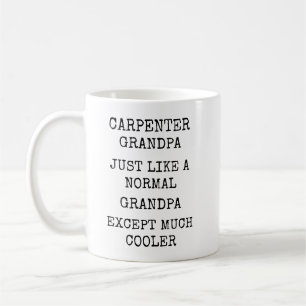 Caneca De Café Avô Carpinteiro Muito Mais Legal Engraçado