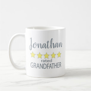 Caneca De Café Avô classificado com 5 estrelas