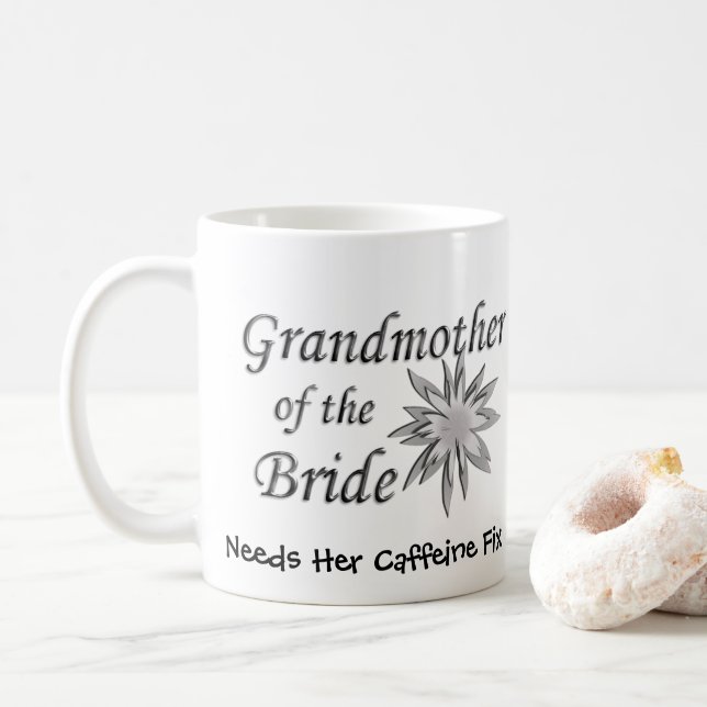 Caneca De Café Avó da Noiva Divertido (Com Donut)