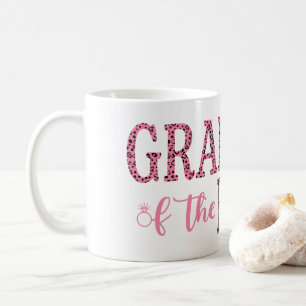 Caneca De Café Avó da Noiva Presente Estampa de Leopardo Rosa e P
