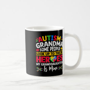 Caneca De Café Avô de Autismo Algumas Pessoas Olham Heróis Meu Av