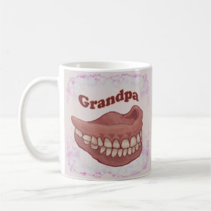 Caneca De Café Avô de Dentadura Postiça 