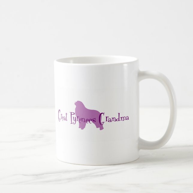 Caneca De Café Avó de grandes Pyrenees (Direita)