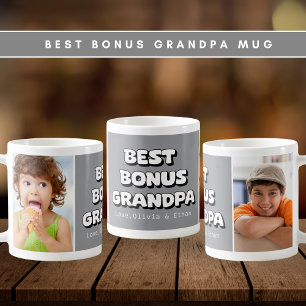 Caneca De Café Avô de Melhor Bonus Avô 2 Cinzas Fotográficas