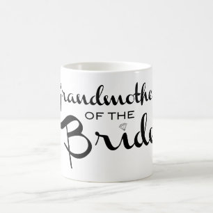 Caneca De Café Avó de Preto Bride em Branco